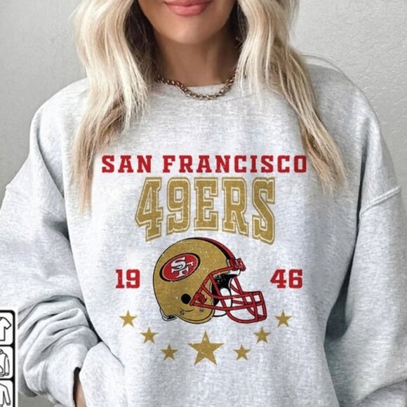 San Francisco 49ers Football NFL Logo Team Sports Unisex Sweatshirt 91 - Picture 1 of 5